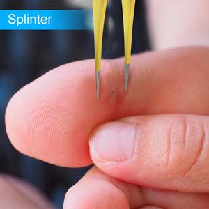 Pince à épiler professionnelle jaune en acier inoxydable de haute qualité, anti-statique, pour sourcils et cils, outils de beauté 2026 - Product Image 5