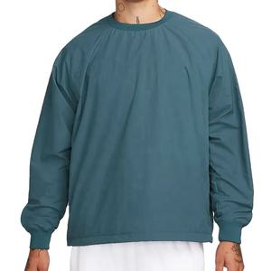 Polyester de haute qualité col rond pull coupe-vent léger respirant Logo personnalisé broderie grande taille été veste d'extérieur - Product Image 5