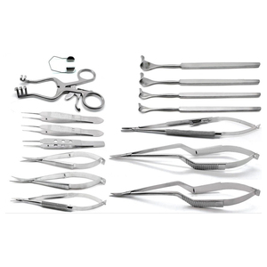 ชุดเครื่องมือผ่าตัดตาคุณภาพสูง 15 ชิ้น ประกอบด้วยกรรไกร คีม ตัวถ่าง และเครื่องมืออื่นๆ ยี่ห้อ SURGINEXA ใช้ซ้ำได้ ผลิตในประเทศปากีสถาน รุ่น SR-OP-0404 - Product Image 3