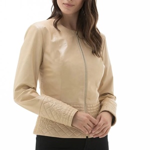 เสื้อแจ็คเก็ตหนังแกะสำหรับผู้หญิง Abnin International คอลเลคชั่นฤดูใบไม้ร่วง 2025 คุณภาพพรีเมียม ระบายอากาศได้ดี เป็นมิตรกับสิ่งแวดล้อม กันน้ำ - Product Image 1