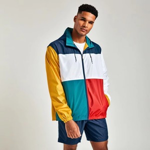 Chaqueta Deportiva para Hombre con Bloques de Color, Cierre de Cremallera, Estilo Deportivo, Ligera, de Poliéster, para Primavera - Product Image 1
