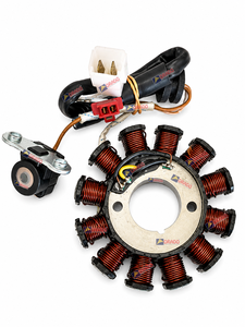 Bobina de Estator de 12 Polos de Repuesto para Motocicleta TVS Victor, Modelo Nuevo, Calidad Premium, Piezas de Repuesto de la India - Product Image 1