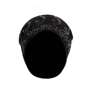 Bonnet en tricot chic et confortable orné de pierres scintillantes, bonnet d'hiver élégant et douillet décoré de cristaux - Product Image 1