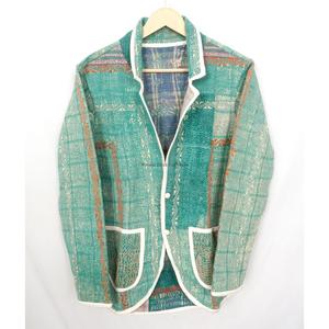Nouvelle arrivée : veste indienne artisanale en coton patchwork multicolore Kantha, écologique, style ethnique, pour un usage décontracté - Product Image 5