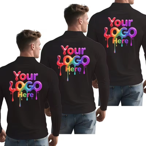 Custom Item Men's Cotton Casual Long Sleeve Gift Polo Shirt Eco-Friendly Quick-Dry Moisture-Wicking Breathable Lightweight - Product Image 3