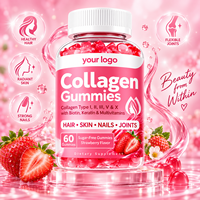 Gummies de Collagène Types I, II, III, V, X avec Biotine, Kératine et Multivitamines pour Cheveux, Peau, Ongles et Articulations – 60 Unités – Marque Privée OEM ODM