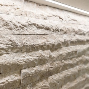 Dalle de pierre en travertin gris argenté naturel, de haute qualité, polie, marbre moderne pour plans de travail, comptoirs, murs et sols - Product Image 5