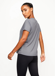 Camiseta de manga corta 100% algodón, básica, lisa, con impresión de logotipo personalizado, cuello redondo, camisetas de verano para mujer. - Product Image 6