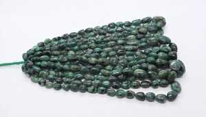 Cuentas de Esmeralda Natural AAA, Pepitas Lisas de 8x12-13x16 mm, Cuentas de Esmeralda de 16 Pulgadas con Forma de Gota, Cuentas de Esmeralda para Joyería - Product Image 6
