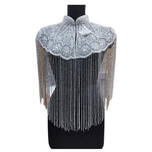 Capa de Moda Femenina 2026 Hecha a Mano con Cuentas de Acero Inoxidable, 100% Algodón de Alta Calidad, Precio al por Mayor para Exportación - Product Image 1