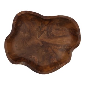 Carved Wooden Bowl Minimalist Design for Dining Table Decoration and Food Serving - Product Image 5