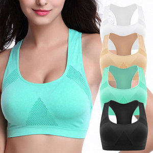 Women Seamless Sports <b>Bra</b> Comfortable <b>Stretch</b> Fabric High Support Activewear Running Fitness Gym Training Wear Top - Product Image 1