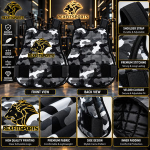 Chaleco de Entrenamiento con Logotipo Personalizado, Camuflaje, Fabricante OEM de Pakistán, Protector de Pecho Deportivo, Ropa Deportiva de Alto Rendimiento para Equipos - Product Image 5
