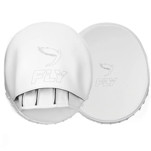 Cibles de frappe Fly Boxing en PU blanc, durables, pour l'entraînement en salle, l'entraînement et la pratique, et mitaines de frappe professionnelles en cuir pour le boxe - Product Image 1