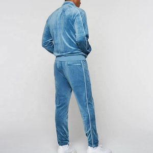 Ensemble de survêtement en velours pour homme, 2 pièces, ensembles de sweats à capuche et pantalons de survêtement en velours à manches longues, ensembles de vêtements de sport - Product Image 2