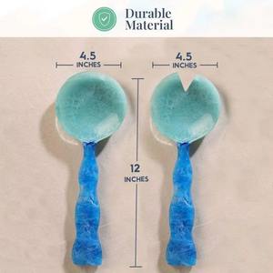 Cuillère de service réutilisable en résine artisanale de luxe TCE, couverts décoratifs haut de gamme, personnalisables, cadeau pour la maison, la salle à manger, l'hôtel, le café - Product Image 2