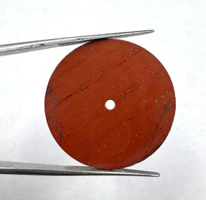 Cadran de montre en jaspe rouge naturel A K Gems 28,50 mm x 0,80 mm, cadran personnalisé en pierre précieuse pour calibres Seiko NH35/NH38 ETA 2824 GMC-1803 - Product Image 1