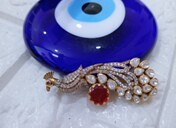 Eagle Design Silver <b>Gold</b> Plated Brooch with Cubic Zirconia Imitation Pearl for Unisex Wedding Fashion <b>Clothes</b> Accessories Gift - Product Image 4