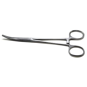 Pinzas Hemostáticas Quirúrgicas Curvas HC-SF-100 de 5.5 y 6.25 Pulgadas con Mango de Bloqueo, Acero Inoxidable, Certificación STML - Product Image 1