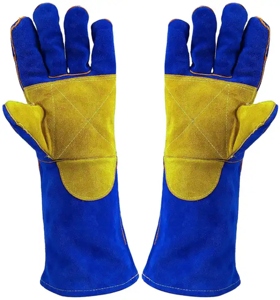 Guantes de Seguridad de Cuero para Soldadura Industrial y de Construcción, Resistentes a Vibraciones y Calor, de Alto Rendimiento - Product Image 6