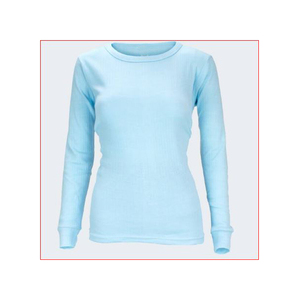 Venta al por mayor de ropa interior térmica de punto gofrado para mujer, gruesa, para invierno, antibacteriana, de spandex y poliéster, OEM ODM - Product Image 1