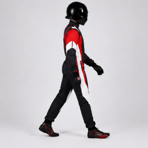 Men's Black <b>Red</b> White Full Sleeve Flame Resistant Quick Dry Racing <b>Suit</b> Spandex Polyester Breathable Motorcycle Auto Racing Wear - Product Image 5