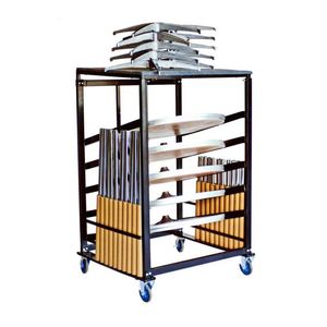 Mesa Auxiliar Versátil y Moderna para Sala de Estar/Fiestas, Fácil de Instalar, Construcción Duradera, Mesa de Cóctel Portátil de Madera Contrachapada, Altura Ajustable - Product Image 2