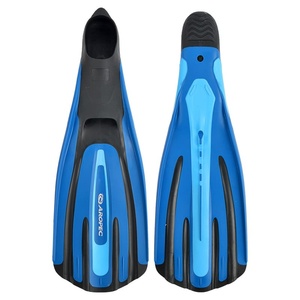 Vây bơi ngắn bằng silicon cao su, có túi kín, điều chỉnh được dành cho người lớn, dùng cho lặn tự do và bơi lội. - Product Image 4