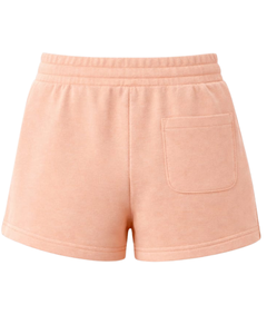 Custom Peach Women Sweat Shorts Cotton Fleece Elastic Waist <b>Drawstring</b> Gym Casual Summer Shorts OEM Manufacturer Supplier - Product Image 2