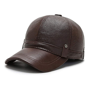 Fabricante Profesional, Gorra de Cuero Vacuno Genuino de la Mejor Calidad, Diseño OEM Personalizado, Transpirable, Impermeable, Ligera, Unisex - Product Image 4
