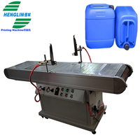 Machine de traitement de flamme pour PP HDPE LDPE plat en plastique Jerry boîte poubelle boîte à fruits cage à Cola