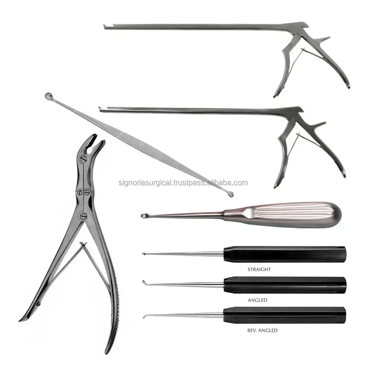 KerrisonパンチとRongeur Bone Curettes Set Orthopedic Special German Quality CE Certified by signoria Surgical