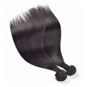 Extensiones de cabello humano suave intacto con cutícula virgen vietnamita de templo indio crudo recto de trama doble a granel sin procesar - Product Image 1