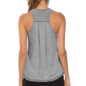 Camiseta sin Mangas Deportiva para Mujer, Talla Grande, Lisa, Informal, de Verano, Transpirable, de Secado Rápido, Tejido de Alta Calidad, Servicio OEM ODM - Product Image 6