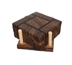 ที่รองแก้วไม้มะม่วงแผ่นไม้รองแก้วไม้แข็งแผ่นรองจานไม้อะคาเซีย - Product Image 6