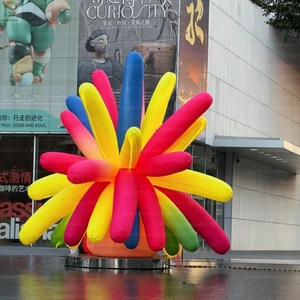 ต้นไม้ไฟ LED ขนาดใหญ่พองลมได้ รูปทรงดอกไม้ไฟ สีสันสดใส สำหรับตกแต่งถนน/ห้างสรรพสินค้า/งานอีเว้นท์/ปาร์ตี้/เวที - Product Image 4