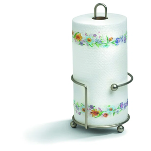 Dispensador de Toallas de Papel con Acabado de Acero Inoxidable - Soporte Vertical para Toallas de Papel con Cesta de Alambre y Patas Elevadas para Encimera - Product Image 2