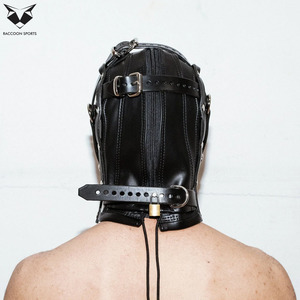 Máscara de Cuero con Múltiples Correas, Estilo Moderno, para Clubes Nocturnos, Disfraz Sexy para Fiestas, Máscara Facial Completa de Cuero, Personalizable con Marca - Product Image 3