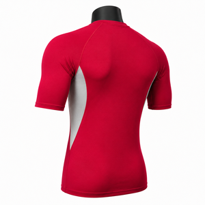 Camiseta de compresión de manga corta de secado rápido, ecológica y de alta calidad, personalizada para entrenamiento de gimnasio y fitness. - Product Image 5