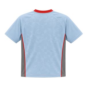 เสื้อลาครอสสีฟ้าอ่อนแบบมีแผงตัดกัน เสื้อกีฬาแขนสั้นสำหรับผู้ชาย ชุดทีม ชุดแข่งขัน ชุดฝึกซ้อม - Product Image 2