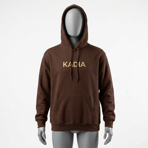 เสื้อฮู้ดดี้และเสื้อสเวตเชิ้ตสีน้ำตาลสำหรับผู้ชาย KADIA แบบสั่งทำ ขายส่งคุณภาพสูง แบรนด์ส่วนตัว ผ้าฟลีซ สกรีนโลโก้ได้ เสื้อฮู้ดดี้แบบ unisex มีกระเป๋า - Product Image 3