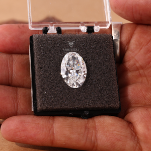 Certificat IGI, diamant de laboratoire ovale de 0,5 ct, 1 ct, 1,5 ct, 2 ct, 3 ct, 4 ct, 5 ct, D/E VVS/VS, vente en gros, diamant cultivé en laboratoire HPHT CVD. - Product Image 2