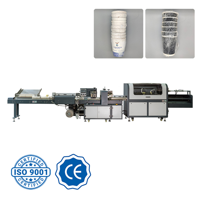 Disposable Paper Cup Plastic Bowl Individually Automatic Packing Counting Stacking Machine