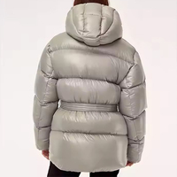 Veste d'hiver matelassée en duvet de canard épais pour femme, coupe-vent et imperméable, vente en gros