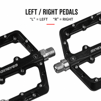 Pédales plates en aluminium pour VTT, plateforme large 105x99mm, broches antidérapantes, roulements doubles scellés, axe en CrMo C5100
