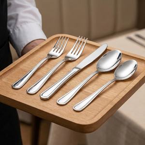 Ensemble de couverts en acier inoxydable de qualité supérieure, de qualité alimentaire, lavable au lave-vaisselle, personnalisable, durable, pour restaurants et hôtels - Product Image 6