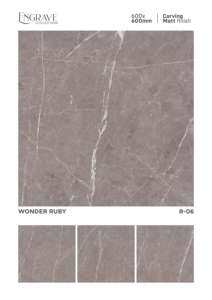 Carreaux de porcelaine beige mat antidérapants 60x60 pour allées extérieures, prix Dubaï - Product Image 2