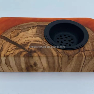 Quemador de madera y resina epoxi inspirado en el arte moderno para fragancia de Oud árabe clásico y decoración de habitaciones precio al por mayor de La India - Product Image 1