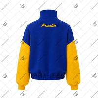 Toptan Yunan Sigma Gama Rho Kız Öğrenci Yurdu Giyimleri İşlemeli Bağcıklı Yarım Balıkçı Yaka Sweatshirt Kadın Renk Bloklu Kazak
