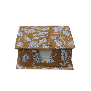 <b>Customized</b> Creative Indian Classy Hand Block Print Fabric Cover <b>Diary</b> Notepad Handmade Paper Decorative Sanganeri Welcome Gifts - Product Image 6